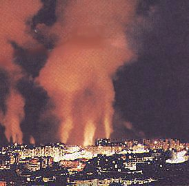 Contaminaci&oacute;n nocturna de la 
refiner&iacute;a de Cepsa