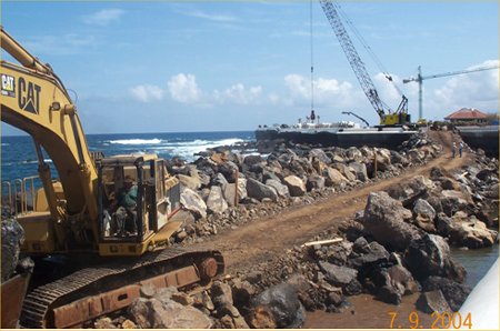 Obras de la escollera