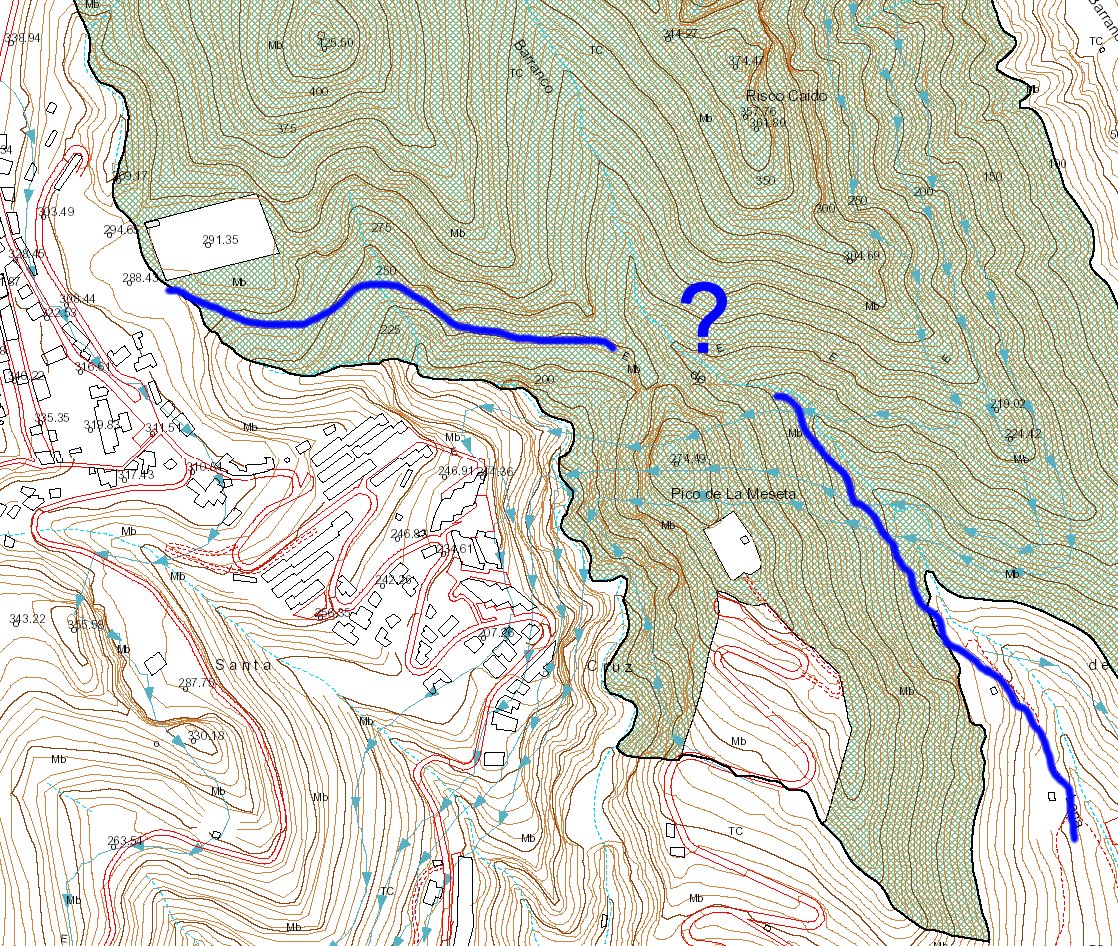 Mapa de la zona afectada