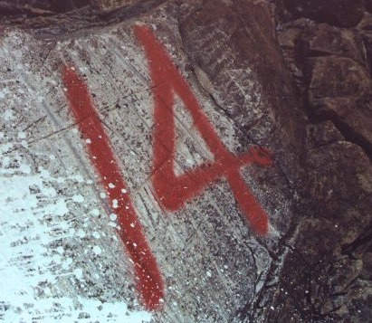 grabado aborigen pintarrajeado en Arona