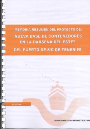 Portada de la memoria