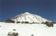 El Teide, con nieve en primavera