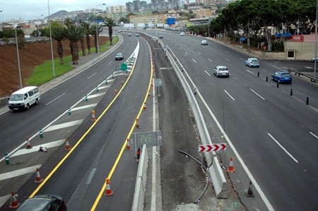 Obras del carril de guaguas