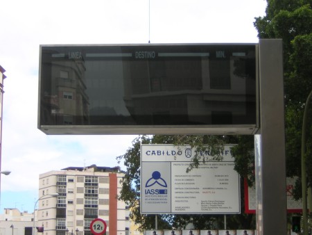 Indicador en la Plaza Militar