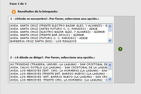 Buscador por localidades