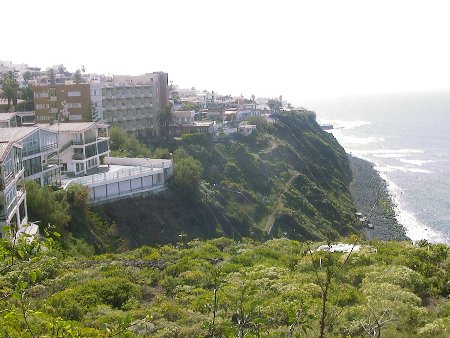 Bajamar, en la costa de La Laguna