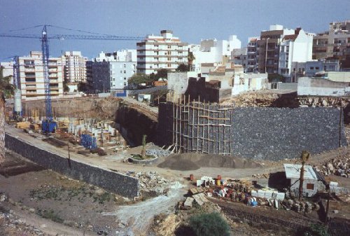 obras en el Barranco de Santos