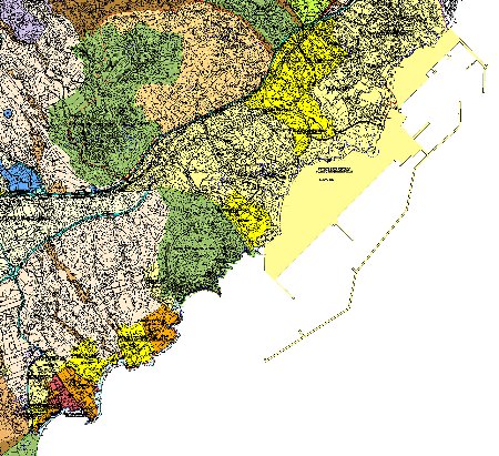 Mapa de situaci�n en la costa de Granadilla