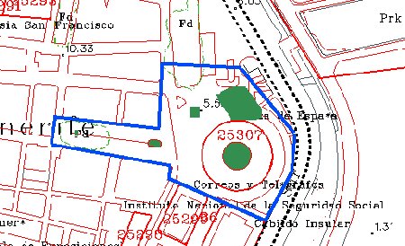 Mapa de la Plaza de Espa�a