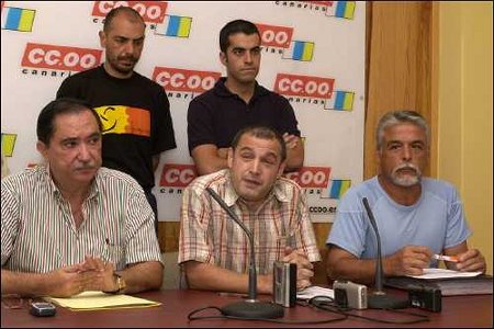 Pedro Anatael, a la izquierda de la foto