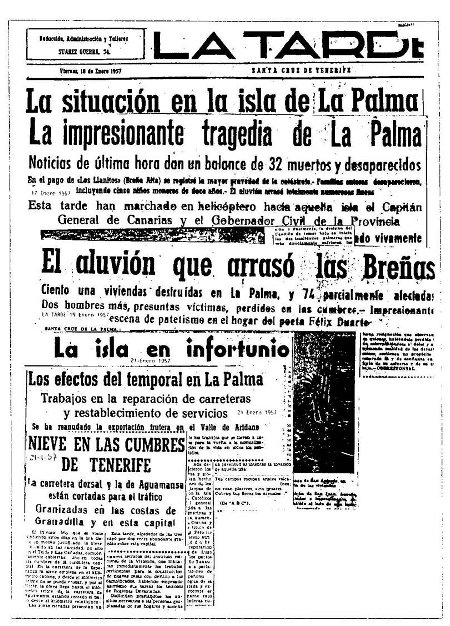 Recortes de prensa de 1957