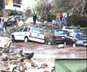 Flash flood in Santa Cruz de Tenerife. 31st of March 2002