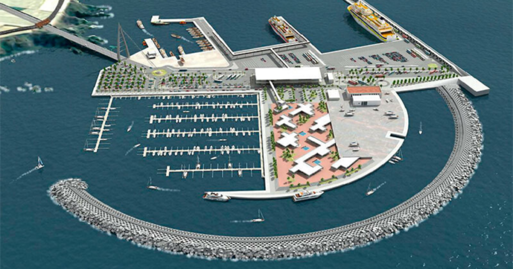 Plano del Puerto Fonsalia Guia Isora