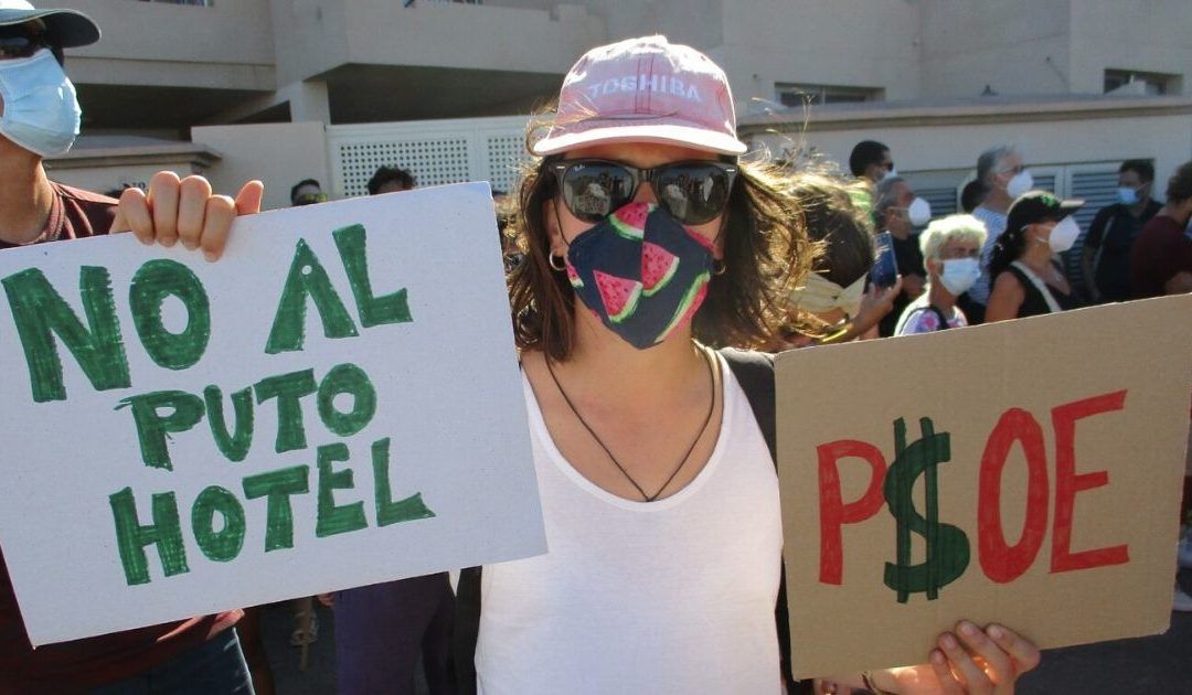 Manifestación Hotel La Tejita