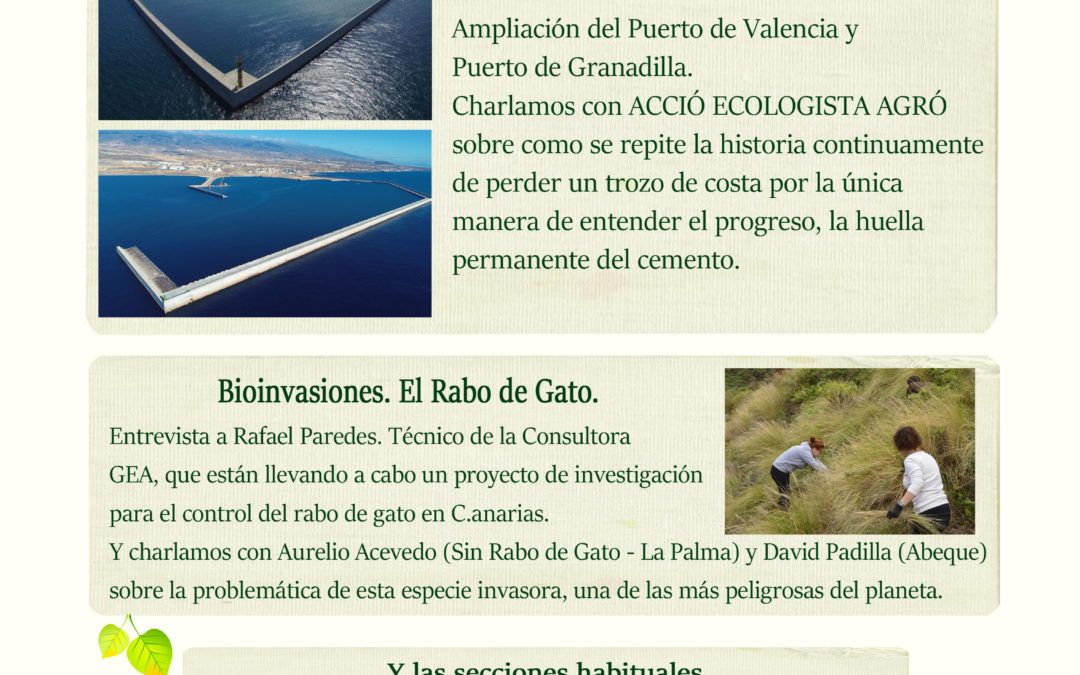 La Trinchera Verde 20 – Puertos sin Destino. La Bioinvasión del Rabo de Gato