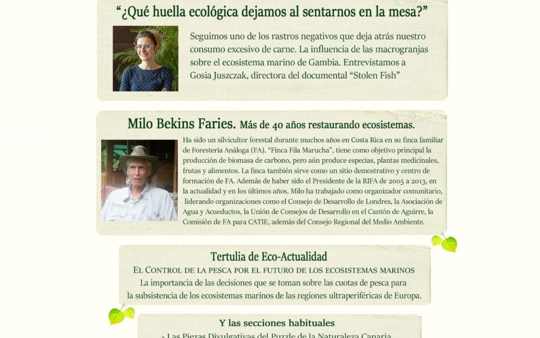 La Trinchera Verde 25 – La Huella Ecológica de las Macrogranjas. Milo Bekins, más de 40 años restaurando ecosistemas.