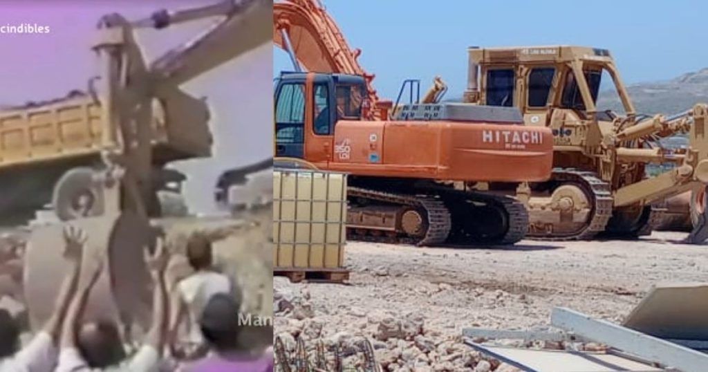 Una turba de gente parando las palas. Hoy y ayer